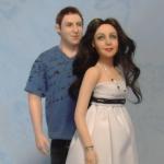 Моя кукольная пара и рабочие моменты. Портретная кукла Галины Маковской