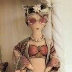 Авторские куклы из ткани Carmen Manago-Redmon dolls