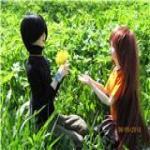 Флориан и Луняша на даче