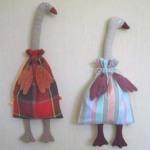 Гуси-лебеди  - игрушка с мешочком, как сшить своими руками