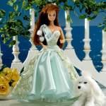 Выкройка одежды для куклы Барби - платье, шубка