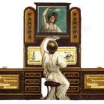 Винтаж, мебель, дома, аксессуары для кукол из бумаги