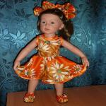 Летний наряд для нашей малышки Каролинки.