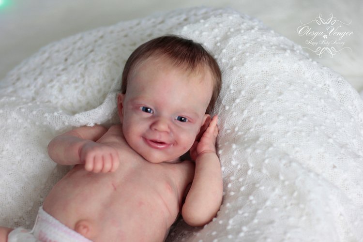 Моё новогоднее солнышко. Малышка из молда Санни. Кукла реборн Олеси Венгер