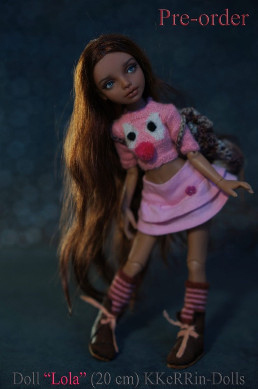 Шарнирная авторская кукла "Лола" (20см), от KKeRRin-Dolls