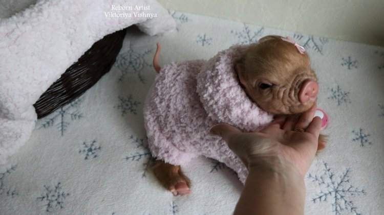 Поросенок Мила... куколка реборн Виктории Вишни