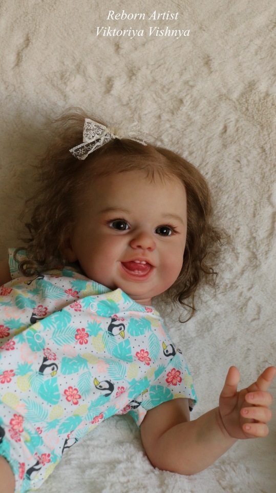 Малышка Хулиганка... куколка реборн Виктории Вишни (фото 3)