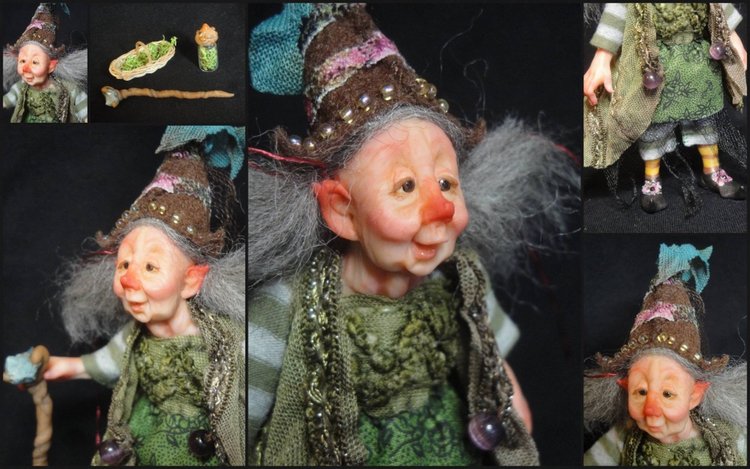 Sweet Pea Sculpts - Original Artist Miniature Dolls and Figurines made from Polymer Clay - часть 2