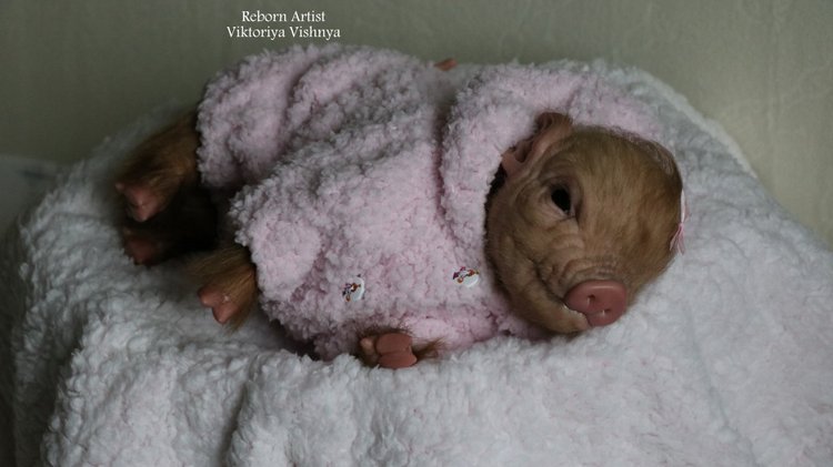 Поросенок Мила... куколка реборн Виктории Вишни