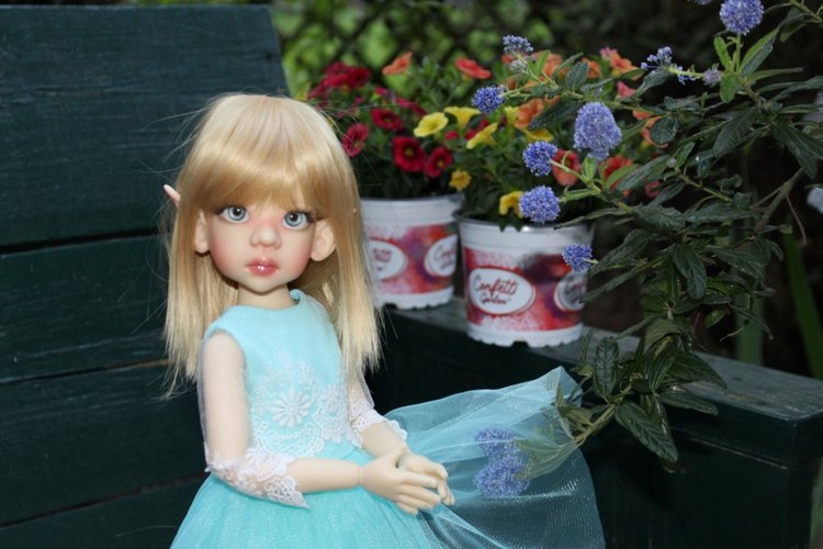 Талисса в весеннем саду — Куклы Kaye Wiggs (Кайе Виггс): авторские BJD (БЖД)