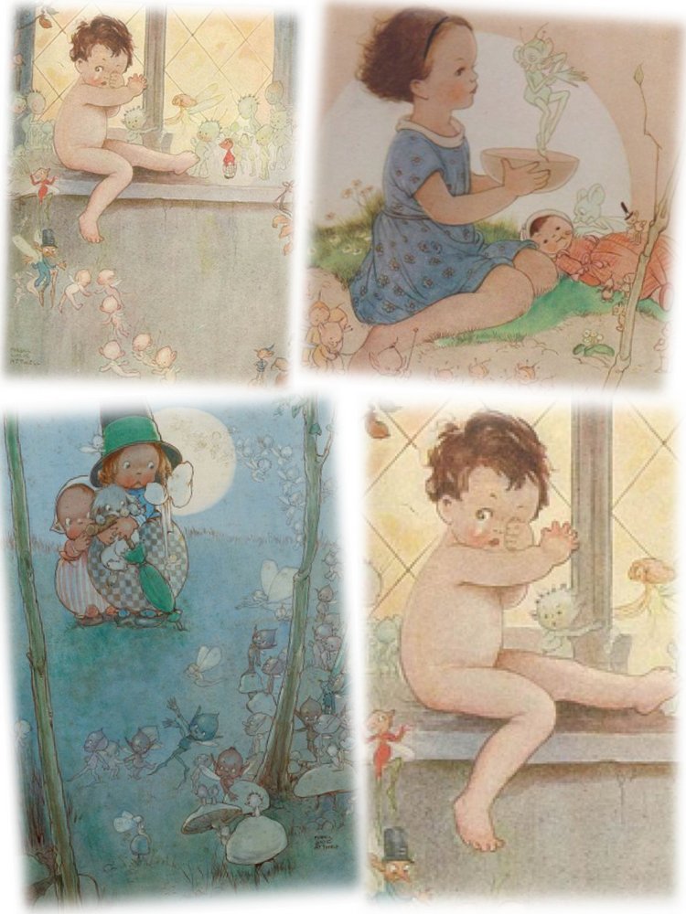 Beatrice Perini. Авторские работы ООАК из глины "терракота" - Mabel Lucie Attwell, часть 2