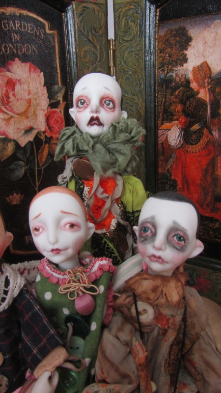 Коротенькая история жизни Печалек, авторских фарфоровых куколок