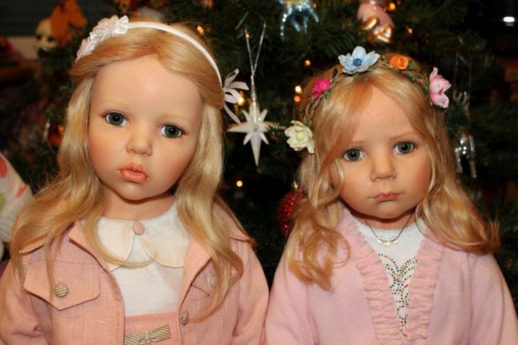 Новогодняя елка с моими куклами от Hildegard Gunzel