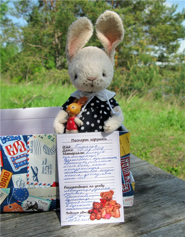 Заюшка Таточка. Авторская ручная работа Труничевой Ирины