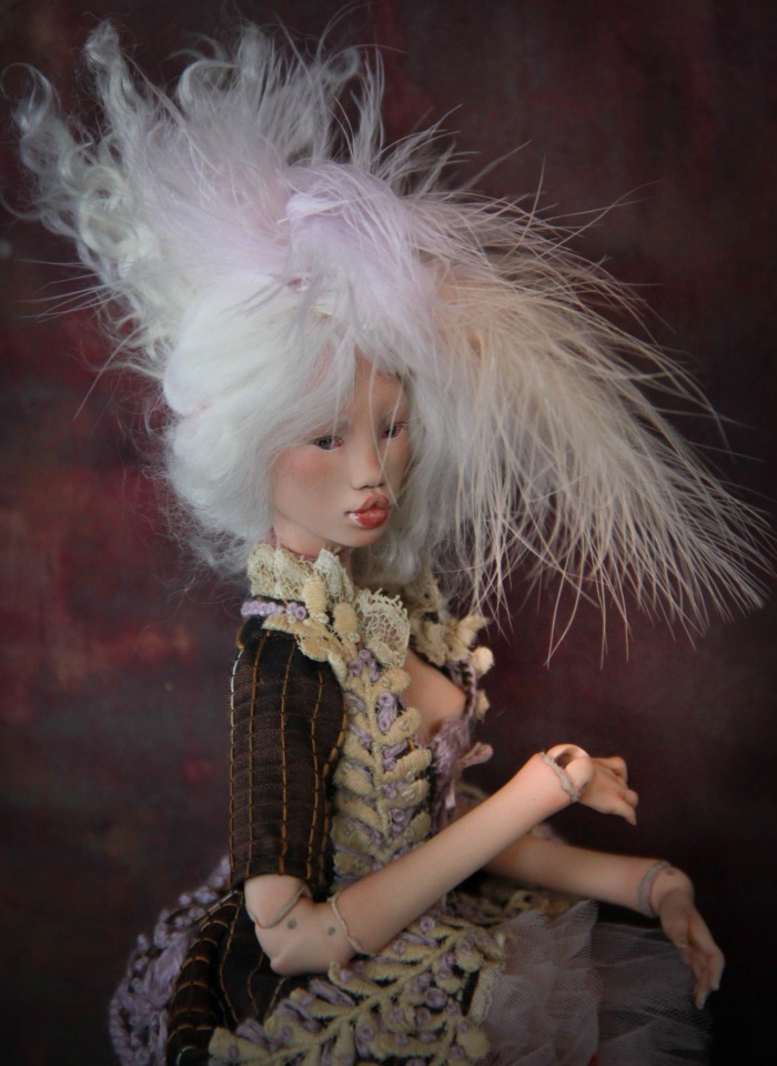 Рококо наряд для Парадиз — Авторские шарнирные куклы своими руками: лепка (фото 7)