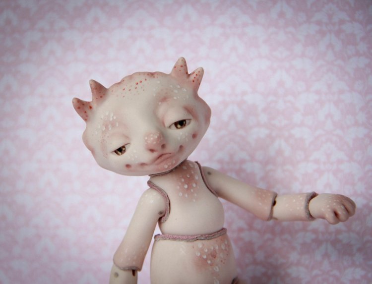 Фарфоровые тролли — Авторские шарнирные куклы своими руками: лепка (фото 4)