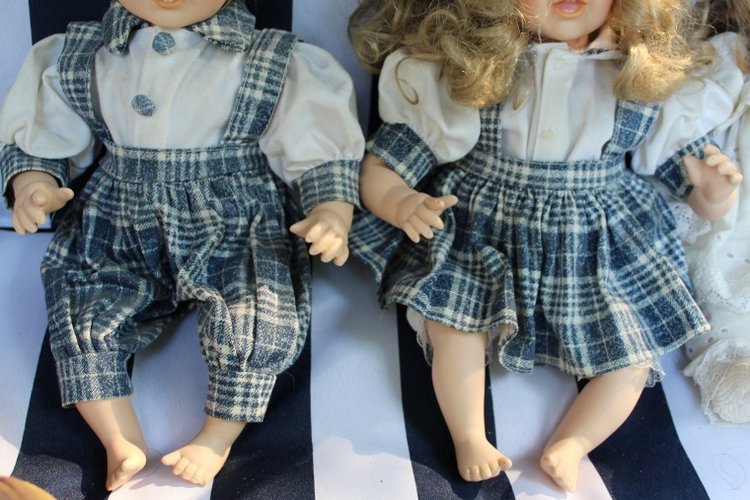 Большая коллекция Винтажных реплик с антикварных кукол - Часть 3