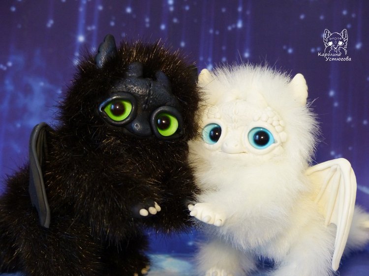 Драконы Дневная и Ночная Фурии