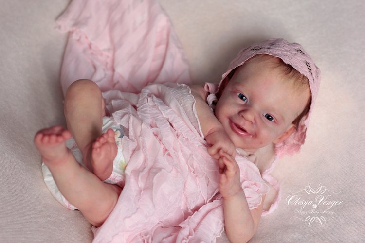 Моё новогоднее солнышко. Малышка из молда Санни. Кукла реборн Олеси Венгер (фото 6)