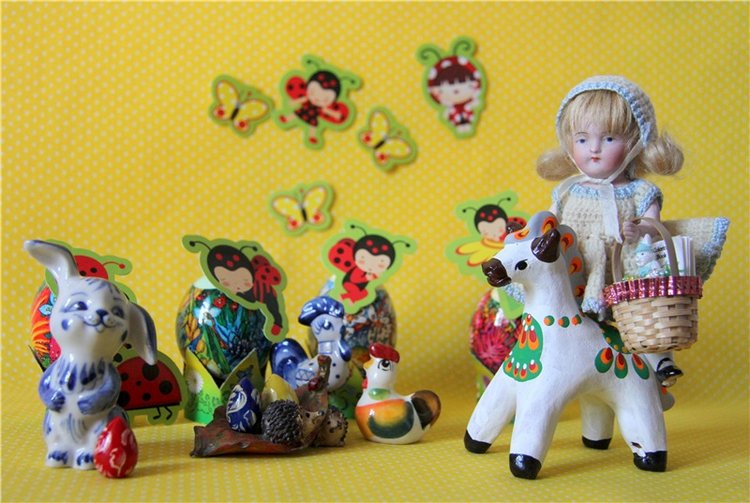 Пасхальные картинки — Домашние фото авторских игрушек: Тедди (фото 8)