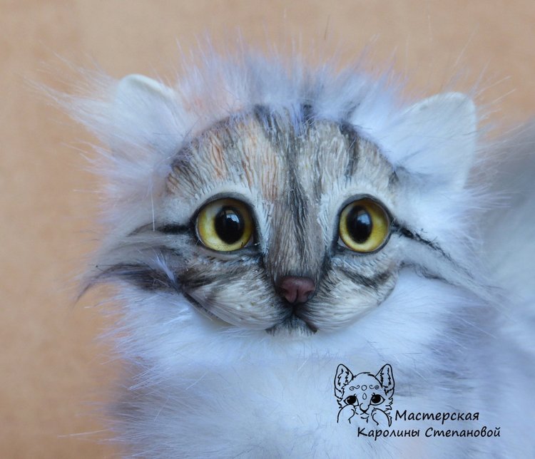 Кошечка Буся, портретная игрушка (фото 2)
