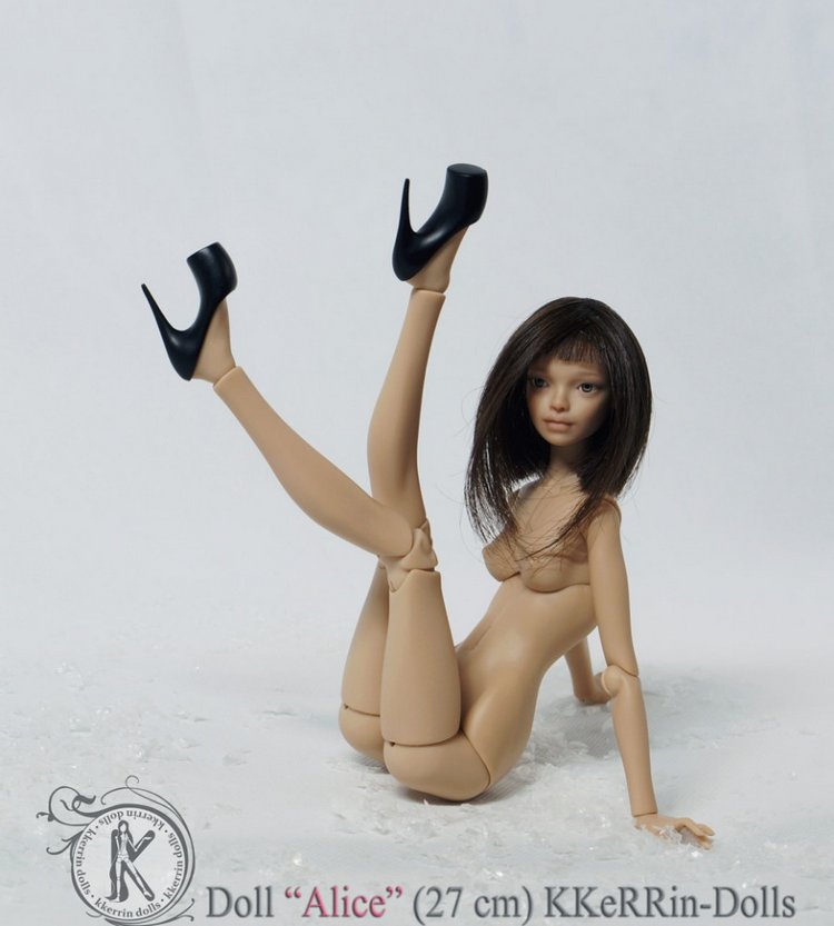 Шарнирная авторская кукла "Алиса" (27см, сменные глазки, ПУ), от KKeRRinDolls (фото 7)