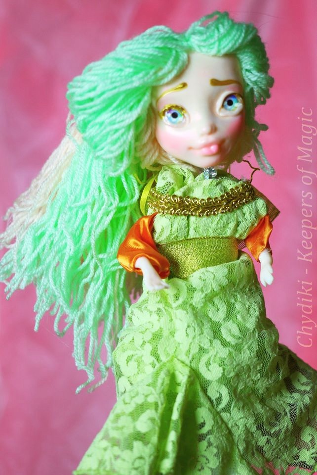 Chydiki - Fairy OOAK Art dolls, artist collectible fantasy clay toys - 6