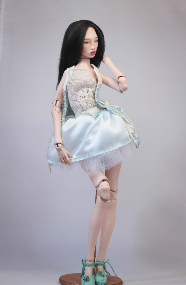 Райский цветок Тинатин. Фарфоровая шарнирная кукла (фото 8)