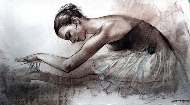 Beatrice Perini. Авторские работы ООАК из глины "терракота" - Балерина. The Rest, часть 3 (фото 9)