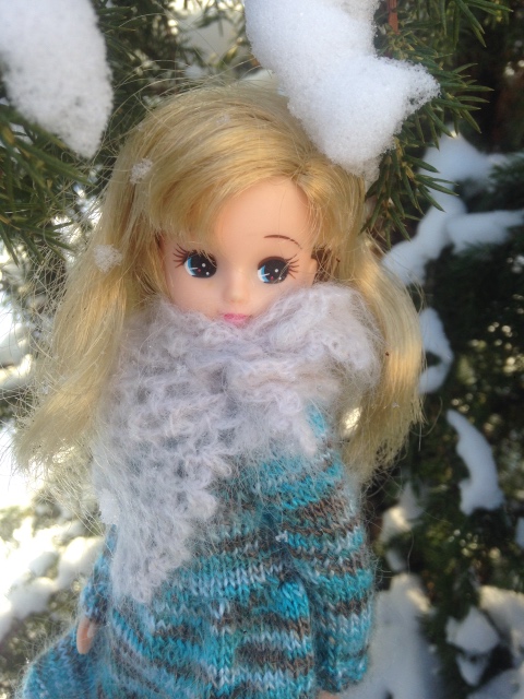 Снежная фотосессия с Licca, Takara (фото 8)