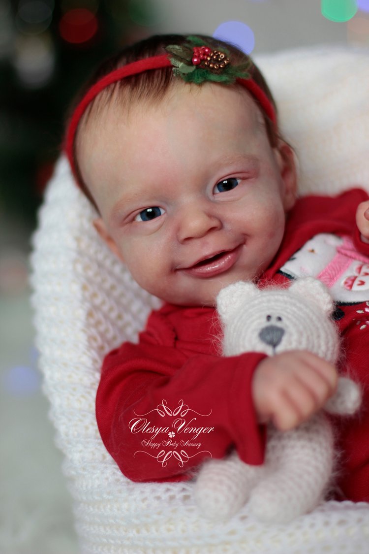 Моё новогоднее солнышко. Малышка из молда Санни. Кукла реборн Олеси Венгер