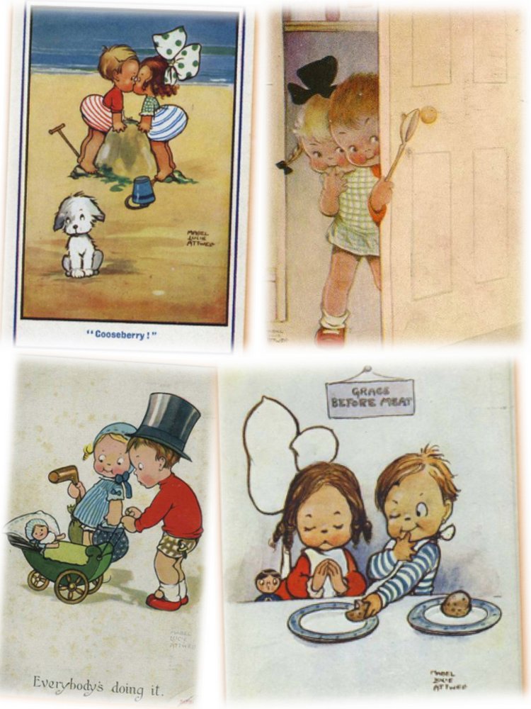 Beatrice Perini. Авторские работы ООАК из глины "терракота" - Mabel Lucie Attwell, часть 2