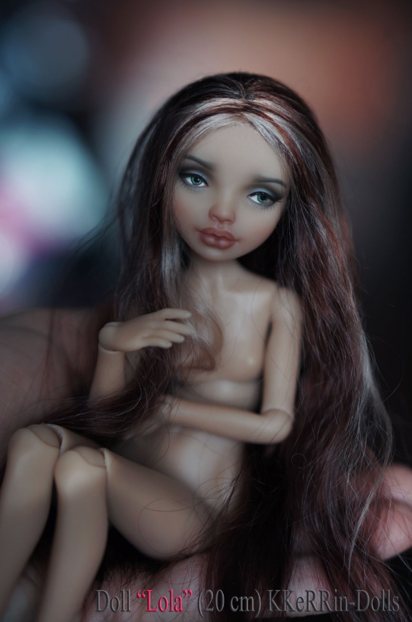 Шарнирная авторская кукла "Лола" (20см), от KKeRRin-Dolls