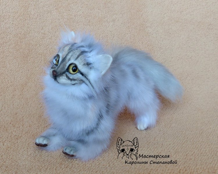 Кошечка Буся, портретная игрушка (фото 9)