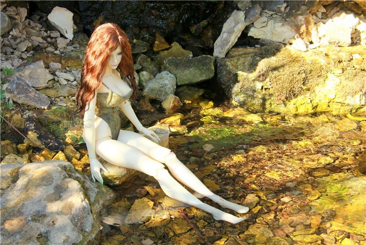 Ясмина, фотосессия для конкурса "Мисс Бэйбики 2018" на водопаде