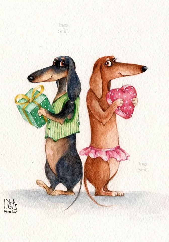 Предновогодние денёчки! Улыбнёмся вместе! Смешные таксы Инги smG