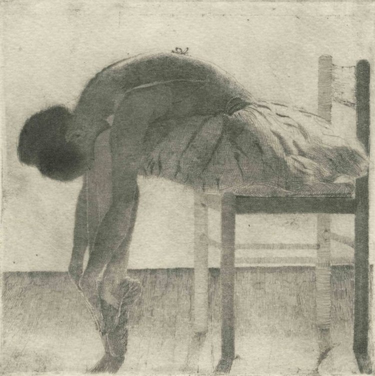 Beatrice Perini. Авторские работы ООАК из глины "терракота" - Балерина. The Rest, часть 3 (фото 10)