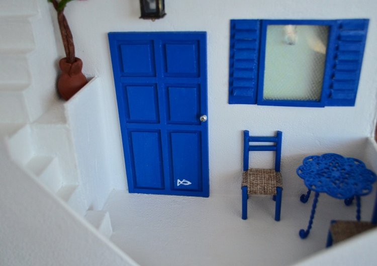 Греческая вилла — Румбоксы и кукольные интерьеры: фото