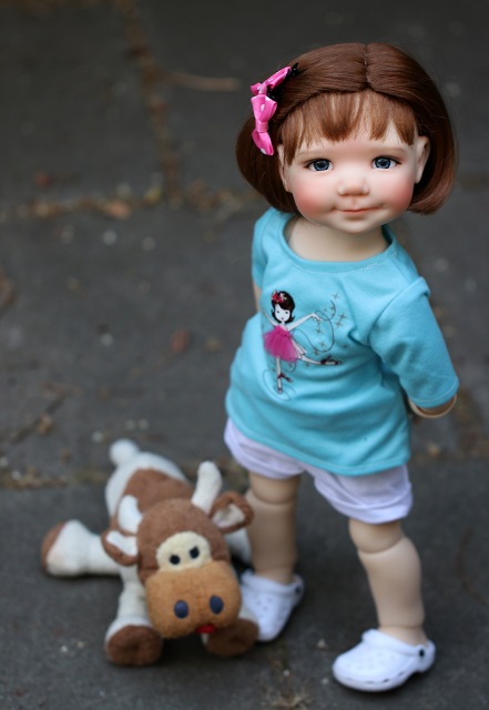 Предзаказ на Bayley (46 см) от Meadow dolls в цвете мед и тан (фото 4)