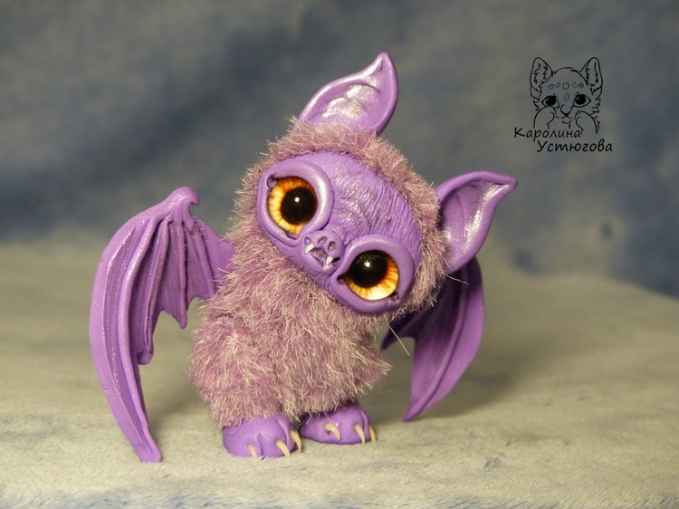 Летучие мышки, цвет: фиолетовый. А Вы нас ждали к Хеллоуину (фото 7)