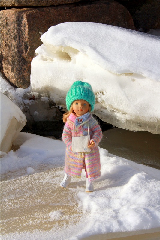 Зимняя прогулка Сони. Уникальная кукла от Сильвии Наттерер