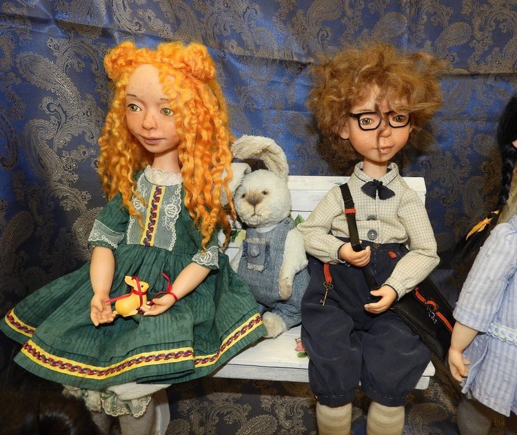 XV Международный осенний салон авторских кукол на Тишинке с 4 по 6 октября 2019 года в Москве - часть 4