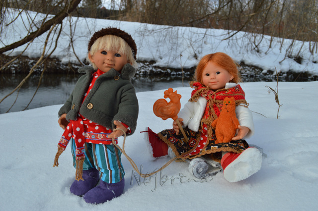 Зима не спешит уходить... Вихтели Rosemarie Anna Muller