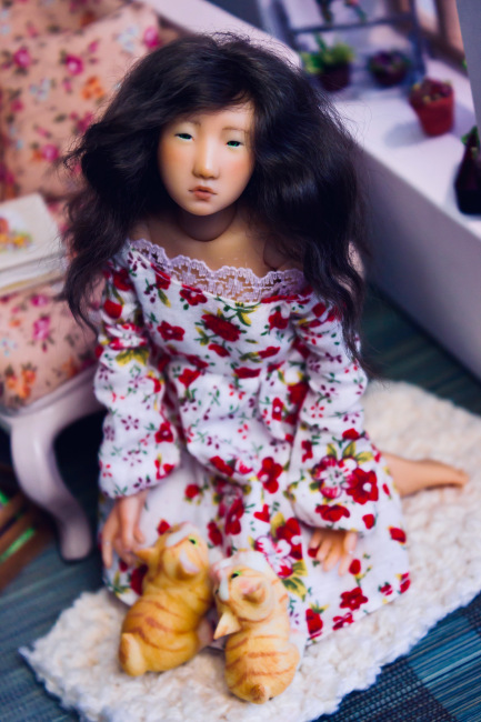 Лейсан. Авторская кукла "Наби" Юлии Решетниковой. Quiethousedoll