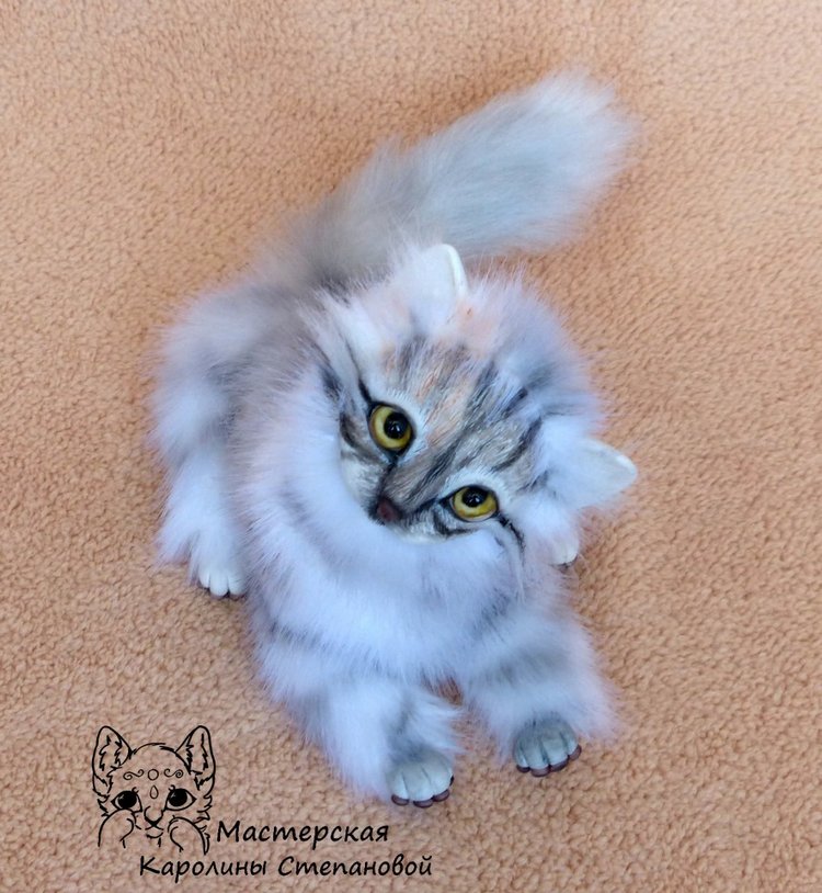 Кошечка Буся, портретная игрушка