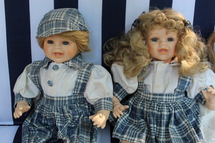 Большая коллекция Винтажных реплик с антикварных кукол - Часть 3