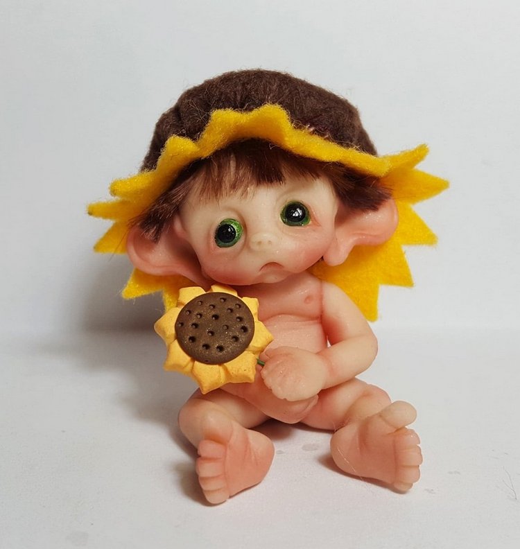 Авторские малыши из полимерной глины: Gail's Fantasy Baby Miniatures (фото 3)