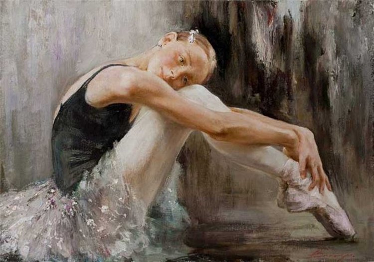 Beatrice Perini. Авторские работы ООАК из глины "терракота" - Балерина. The Rest, часть 3