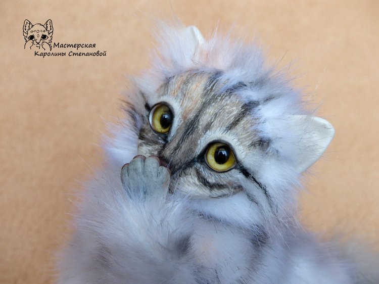 Кошечка Буся, портретная игрушка