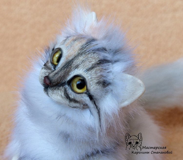 Кошечка Буся, портретная игрушка